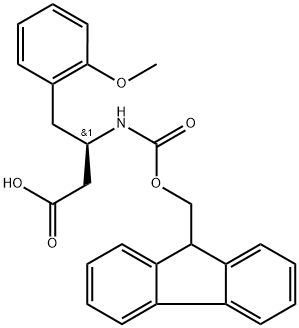 (R)-3-((((9H-芴-9-基)甲氧基)羰基)氨基)-4-(2-甲氧基苯基)丁酸,2350169-96-7,结构式