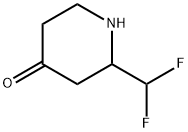 4-Piperidinone, 2-(difluoromethyl)- 结构式