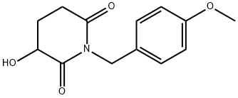 2,6-Piperidinedione, 3-hydroxy-1-[(4-methoxyphenyl)methyl]- Struktur