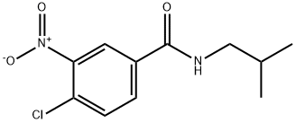 Benzamide, 4-chloro-N-(2-methylpropyl)-3-nitro-, 236417-71-3, 结构式