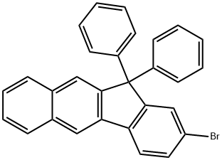 11H-Benzo[b]fluorene, 2-bromo-11,11-diphenyl- Struktur