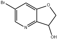 Furo[3,2-b]pyridin-3-ol, 6-bromo-2,3-dihydro- Struktur