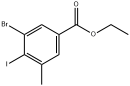 Ethyl 3-bromo-4-iodo-5-methylbenzoate Structure