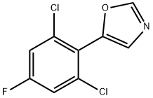 5-(2,6-dichloro-4-fluorophenyl)oxazole Structure