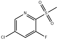 5-Chloro-3-fluoro-2-methanesulfonylpyridine Structure