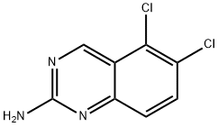 5,6-Dichloroquinazolin-2-amine 化学構造式