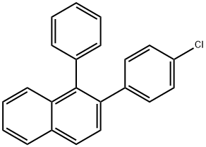 Naphthalene, 2-(4-chlorophenyl)-1-phenyl- Struktur
