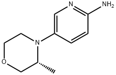 2-Pyridinamine, 5-[(3R)-3-methyl-4-morpholinyl]-, 2375165-11-8, 结构式