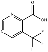 4-Pyrimidinecarboxylic acid, 5-(trifluoromethyl)- Structure