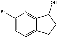 5H-Cyclopenta[b]pyridin-7-ol, 2-bromo-6,7-dihydro- Structure