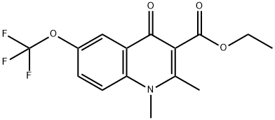 ethyl 1,2-dimethyl-4-oxo-6-(trifluoromethoxy)-1,4-dihydroquinoline-3-carboxylate,2376604-10-1,结构式