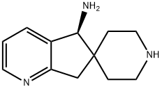 Spiro[6H-cyclopenta[b]pyridine-6,4'-piperidin]-5-amine, 5,7-dihydro-, (5S)- Struktur