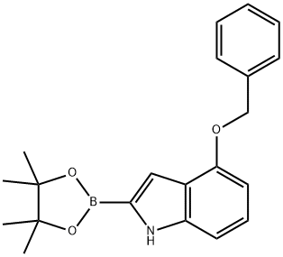 4-Benzyloxy-1H-indole-boronic acid picol ester,2379560-78-6,结构式