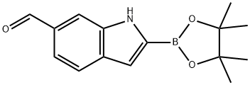 6-Formyl-1H-indole-2-boronic acid picol ester,2379561-02-9,结构式