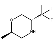 Morpholine, 2-methyl-5-(trifluoromethyl)-, (2R,5R)- Structure