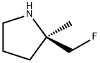 Pyrrolidine, 2-(fluoromethyl)-2-methyl-, (2R)- 化学構造式