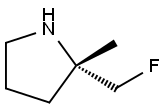 Pyrrolidine, 2-(fluoromethyl)-2-methyl-, (2S)- 结构式