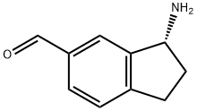 1H-Indene-5-carboxaldehyde, 3-amino-2,3-dihydro-, (3R)- Structure