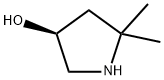 3-Pyrrolidinol, 5,5-dimethyl-, (3S)- Struktur