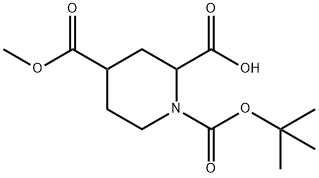 1,2,4-Piperidinetricarboxylic acid, 1-(1,1-dimethylethyl) 4-methyl ester Structure