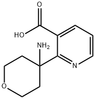 2385635-63-0 3-Pyridinecarboxylic acid, 2-(4-aminotetrahydro-2H-pyran-4-yl)-