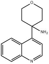 2H-Pyran-4-amine, tetrahydro-4-(4-quinolinyl)- Structure