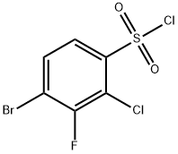Benzenesulfonyl chloride, 4-bromo-2-chloro-3-fluoro- Structure