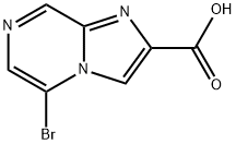 5-溴咪唑并[1,2-A]吡嗪-2-羧酸 结构式