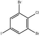 1,3-二溴-2-氯-5-碘苯,2387266-13-7,结构式