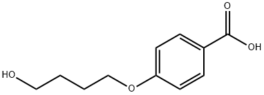 4-(ω-hydroxybutoxy)benzoic acid 结构式