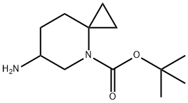 4-Azaspiro[2.5]octane-4-carboxylic acid, 6-amino-, 1,1-dimethylethyl ester Struktur