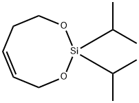 1,3-Dioxa-2-silacyclooct-5-ene, 2,2-bis(1-methylethyl)- 化学構造式