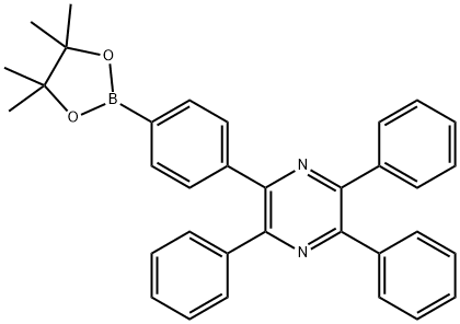 Pyrazine, 2,3,5-triphenyl-6-[4-(4,4,5,5-tetramethyl-1,3,2-dioxaborolan-2-yl)phenyl]-|Pyrazine, 2,3,5-triphenyl-6-[4-(4,4,5,5-tetramethyl-1,3,2-dioxaborolan-2-yl)phenyl]-