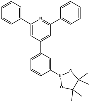 2,6-diphenyl-4-(3-(4,4,5,5-tetramethyl-1,3,2-dioxaborolan-2-yl)phenyl)pyridine Structure