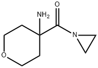 (4-Amino-tetrahydro-pyran-4-yl)-aziridin-1-yl-methanone,2408429-55-8,结构式