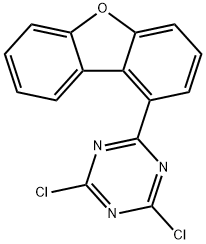 1,3,5-Triazine, 2,4-dichloro-6-(1-dibenzofuranyl)- Structure