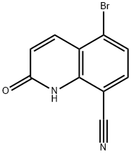 8-Quinolinecarbonitrile, 5-bromo-1,2-dihydro-2-oxo-,2409588-85-6,结构式