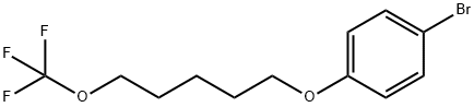 1-bromo-4-((5-(trifluoromethoxy)pentyl)oxy)benzene,2412732-56-8,结构式
