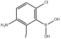 Boronic acid, B-(3-amino-6-chloro-2-fluorophenyl)- Struktur