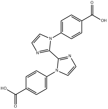 Benzoic acid, 4,4'-[2,2'-bi-1H-imidazole]-1,1'-diylbis-|1,1′?(4?羧基苯基)?2,2′?联咪唑