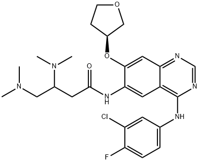 Butanamide, N-[4-[(3-chloro-4-fluorophenyl)amino]-7-[[(3S)-tetrahydro-3-furanyl]oxy]-6-quinazolinyl]-3,4-bis(dimethylamino)-|阿法替尼杂质38