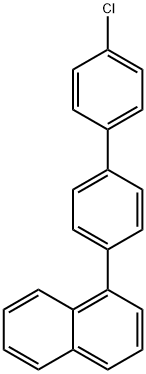 Naphthalene, 1-(4'-chloro[1,1'-biphenyl]-4-yl)- Structure