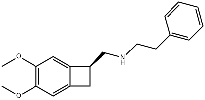 Bicyclo[4.2.0]octa-1,3,5-triene-7-methanamine, 3,4-dimethoxy-N-(2-phenylethyl)-, (7S)- 化学構造式