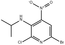 3-Pyridinamine, 6-bromo-2-chloro-N-(1-methylethyl)-4-nitro- 化学構造式