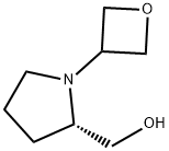 2-Pyrrolidinemethanol, 1-(3-oxetanyl)-, (2S)- Struktur