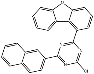 1,3,5-Triazine, 2-chloro-4-(1-dibenzofuranyl)-6-(2-naphthalenyl)- Structure