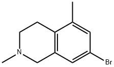 Isoquinoline, 7-bromo-1,2,3,4-tetrahydro-2,5-dimethyl- Structure