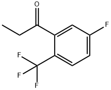 2-FLUORO-5-(TRIFLUOROMETHYL)PROPIOPHENONE, 97 化学構造式