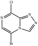 1,2,4-Triazolo[4,3-a]pyrazine, 5-bromo-8-chloro- 化学構造式