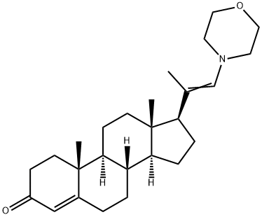 21ξ-morpholino-23,24-dinor-chola-4,20-dien-3-one Structure